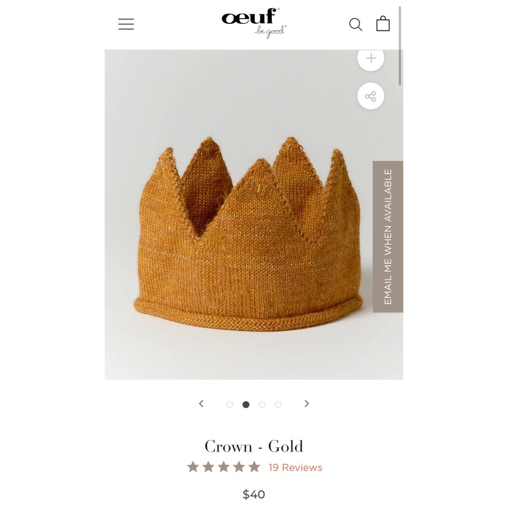 Oeuf Gold Crown